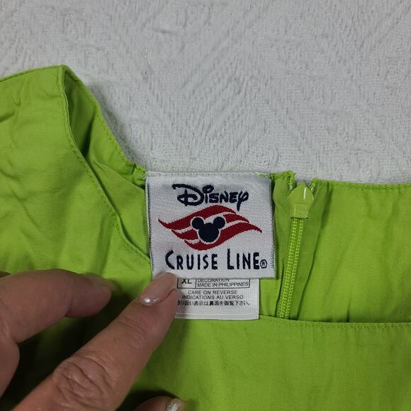 VIntage Disney Cruise embroidered Tinkerbell dress Size XL RARE vacation resort - Picture 12 of 15